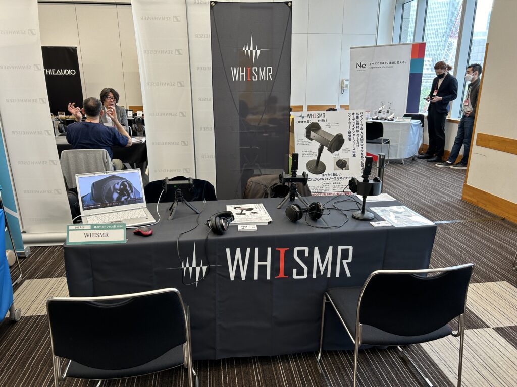 WHISMR Binaural ASMR microphone W-BM1 in Headphone festival